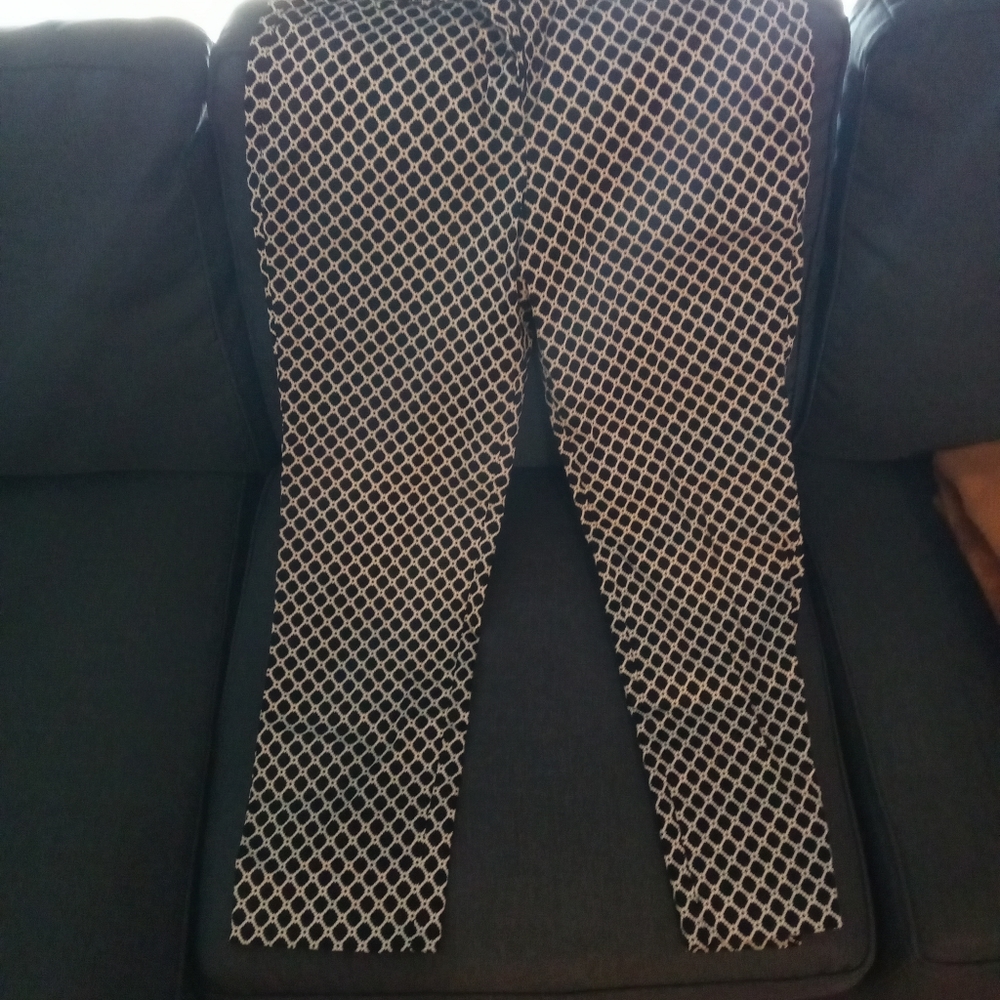 Zac and Rachel Black & White Cotton Slack